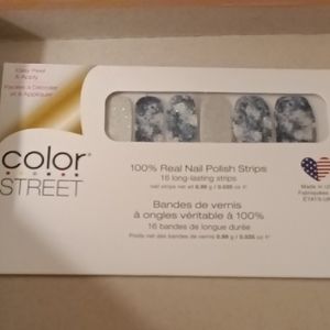 Color Street Blue and White Nail Polish Strips In Another Galaxy